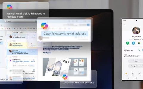 Samsung 又无意间出卖队友？ Galaxy Book4 宣传素材曝露微软 Copilot 新功能