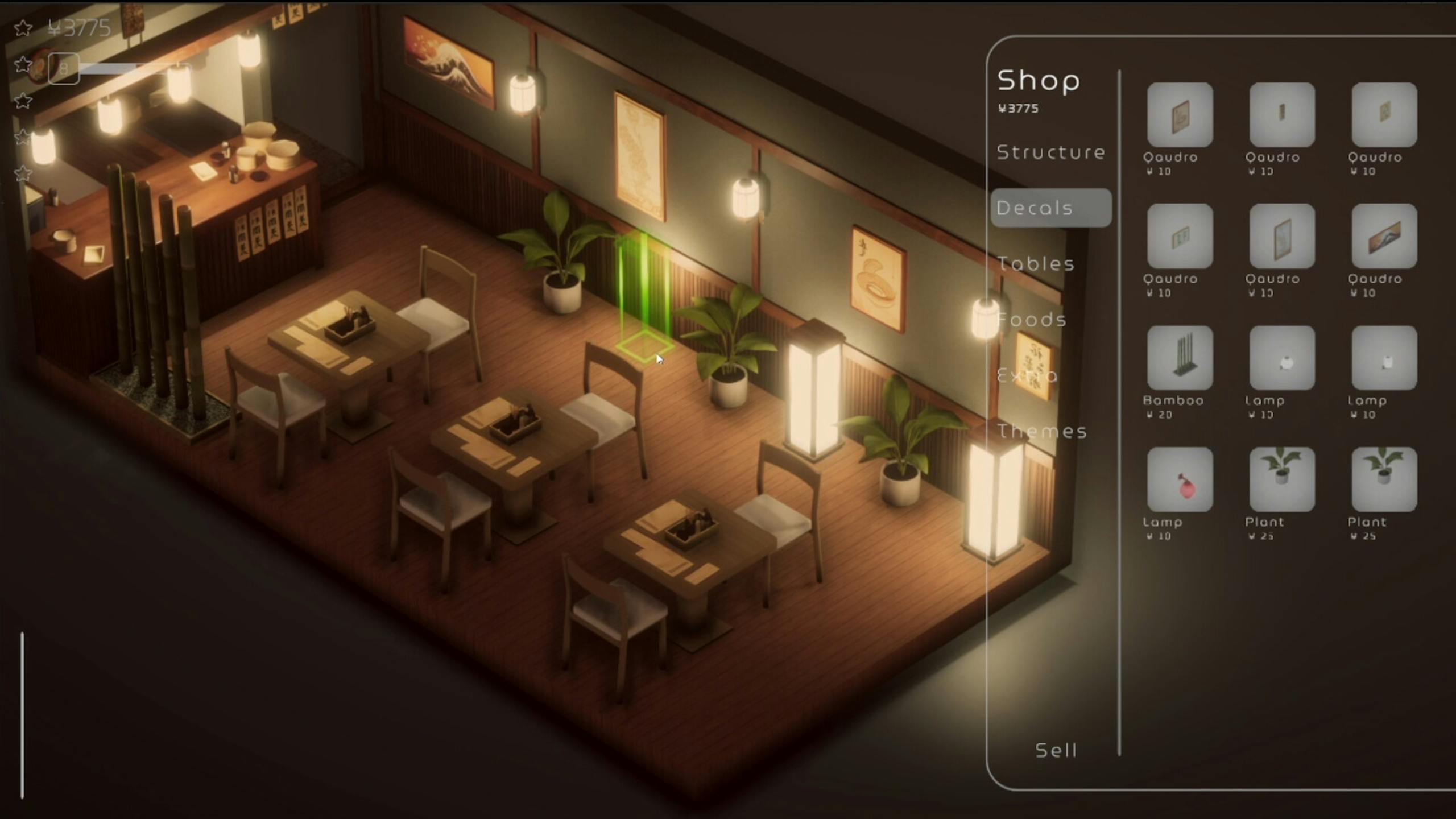 Steam日式餐厅经营模拟Midori no Kaori贩售咖啡、寿司或日本料理创造独特日式风格