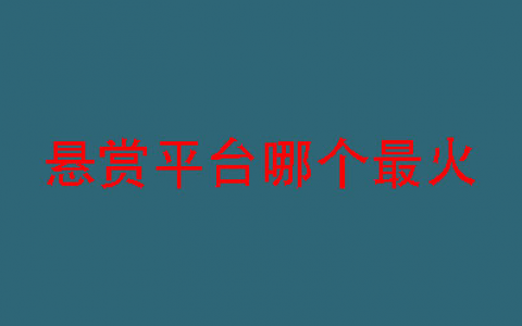 全网最火的悬赏赚钱软件，整理排名前三的人气高的悬赏平台