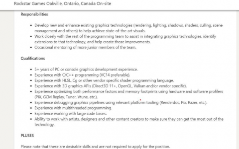 《GTA6》招聘揭示光追技术成重点 PS5 Pro或成必须主机
