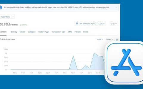 Apple App Store 后台有 Bug 错误向开发者显示过百万美元收入