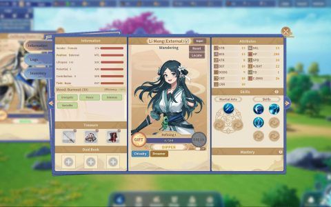 Steam模拟修仙游戏山门与幻境 白手起家重建山门 经营、修仙两不误