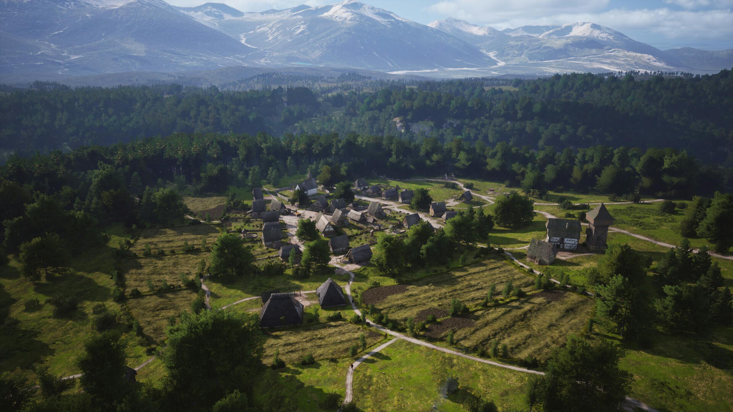 Steam中世纪城市经营庄园领主Manor Lords 规划领地经济结构 组成军队对抗外敌
