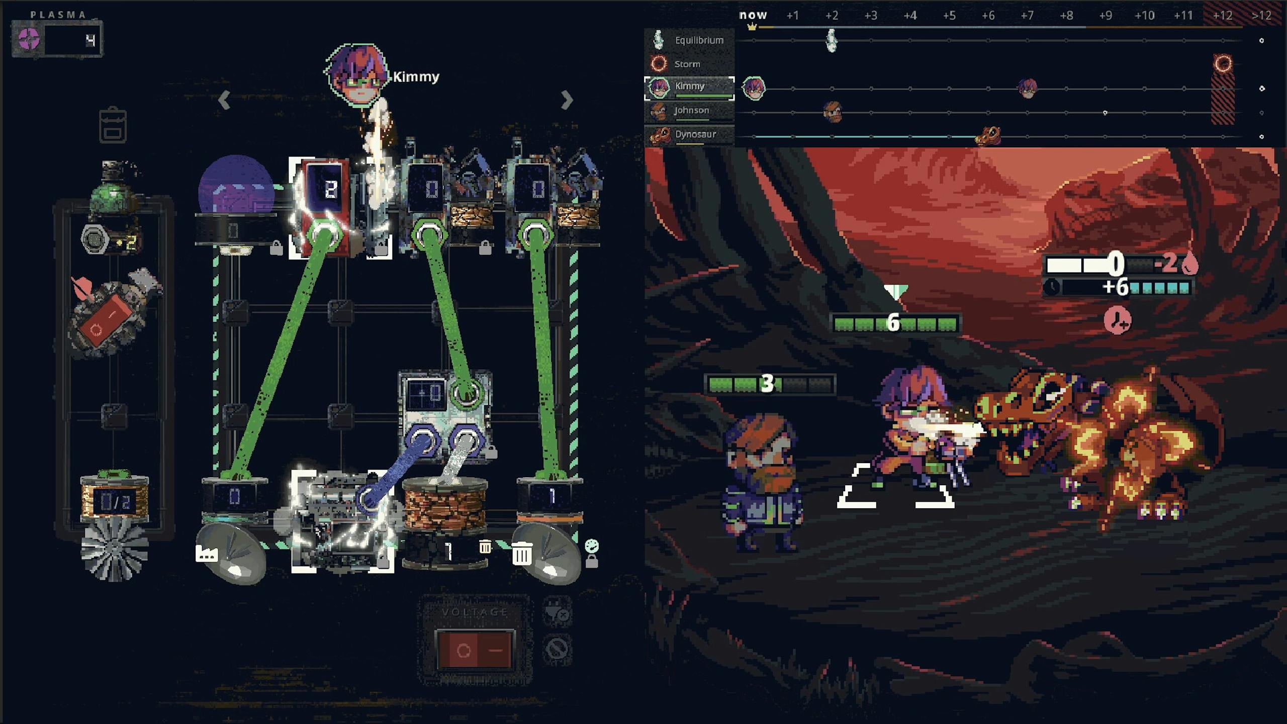 Steam卡牌策略结合Roguelite游戏末日电涌Rogue Voltage 连接电路发动技能 电路还有分公母可不能乱接