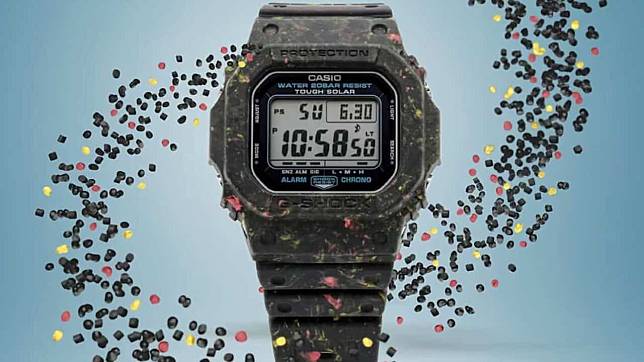 废弃树脂回收再造 Casio 环保限量版 G-Shock 发表