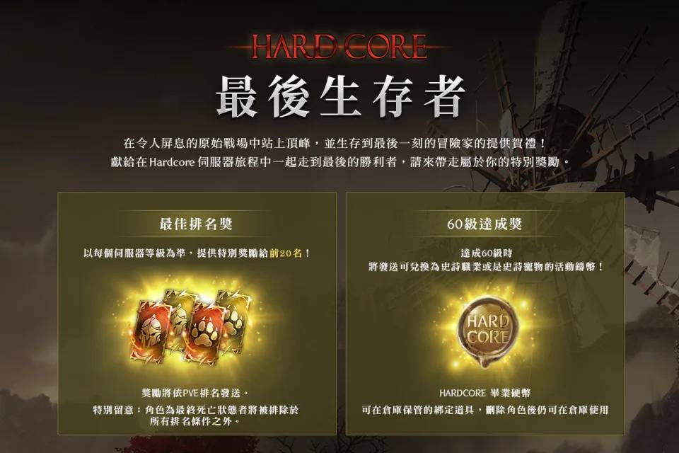 从HARDCORE服务器毕业后将可获得丰富的毕业礼物，其中「学霸」玩家更可获得传说级奖励（来源：NEXON官方提供）