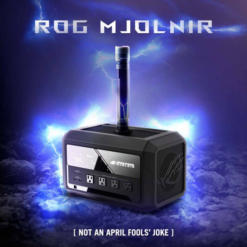 ASUS 推出 ROG Mjolnir，一款为玩家设计的移动式储能电源