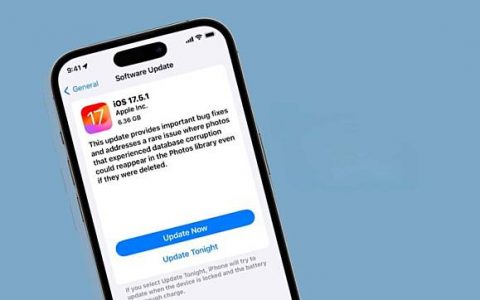 iOS 17.5.1 更新推出 修正已删除照片重现问题