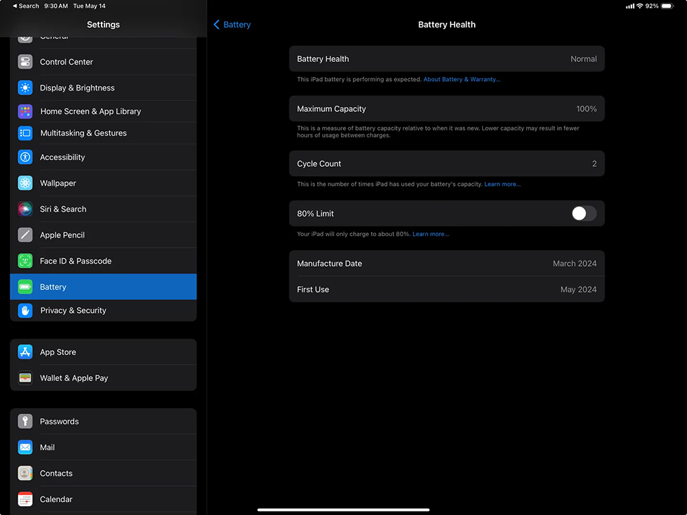iPad 也有 iPhone 15 的进阶电池健康度功能了！ 但... 别开心的太早 - 