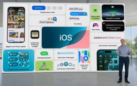 iOS 18 新功能11大重点速览：自由调整 App 位置、信息设置预计发送时间，可升级 iPhone 一次看