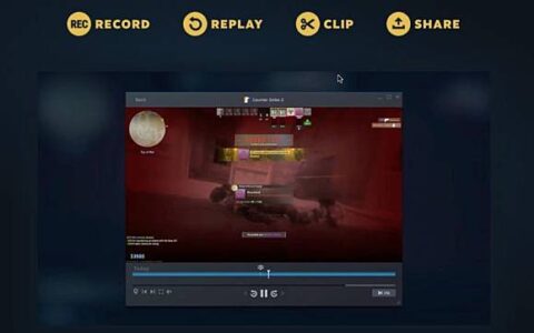 Steam 全面推出游戏录像工具 除了录影更可作简单编辑