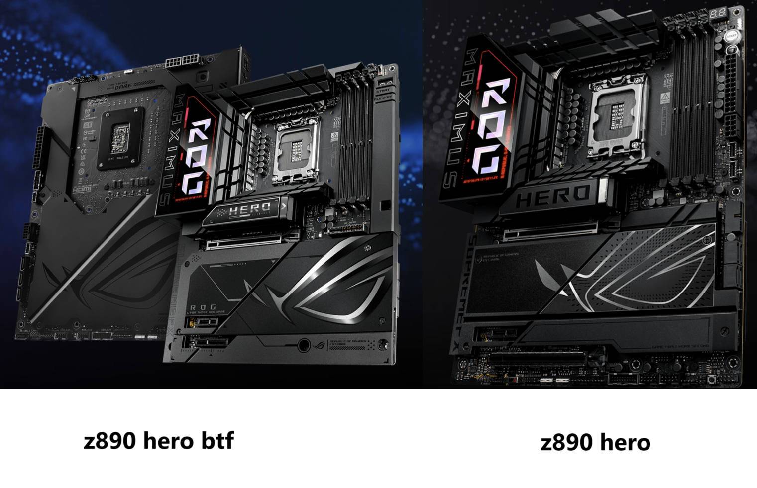 华硕终于推出市场上最顶的背插主板 ROG MAXIMUS Z890 HERO BTF