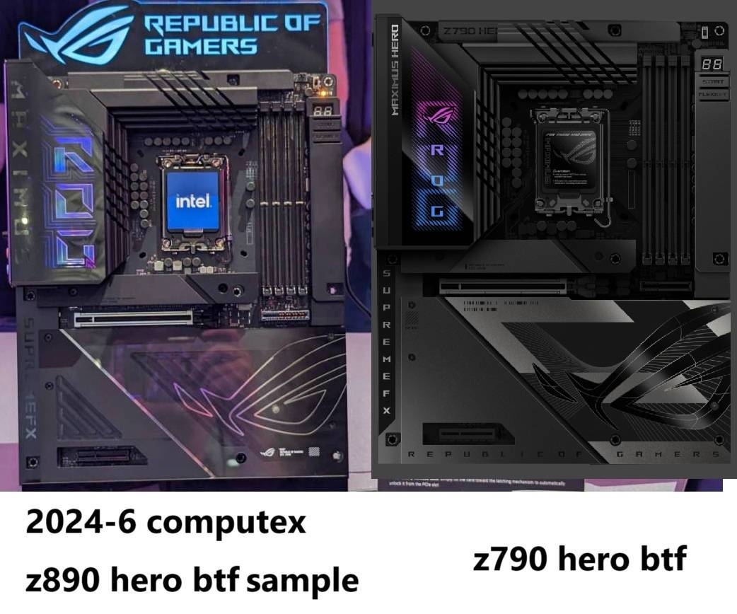 华硕终于推出市场上最顶的背插主板 ROG MAXIMUS Z890 HERO BTF