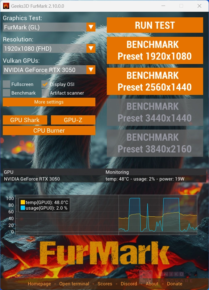 FurMark 2 更新至 2.10 版,新增支持 RX 9060、RX 7700