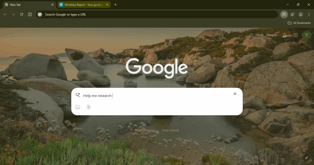 一键生成图像、深度研究！ Chrome 新标签测试「Nano Banana」、「Deep Search」AI功能