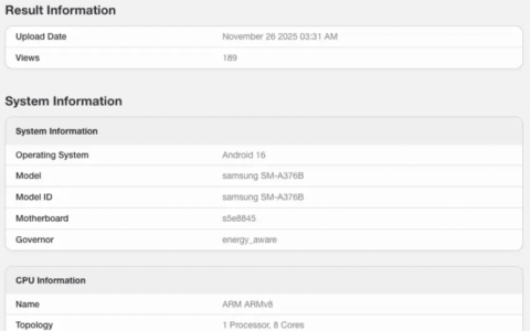Galaxy A37 跑分曝光，Exynos 1480 性能真的太差