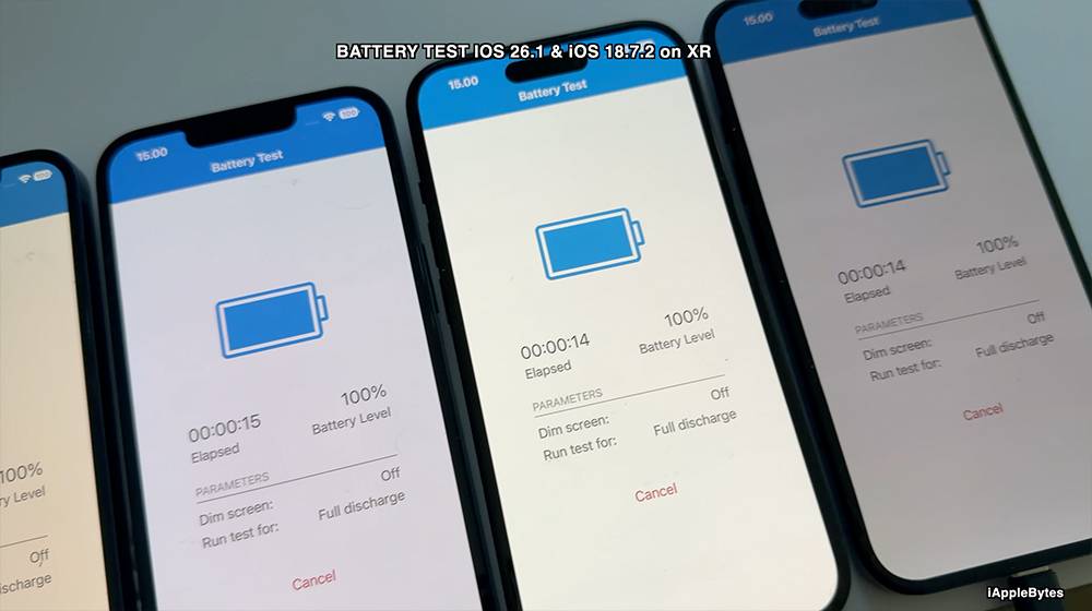 iOS 26.1 更新后更省电? 七款 iPhone 电池续航测试揭晓,多数 iPhone 都表现平稳 -