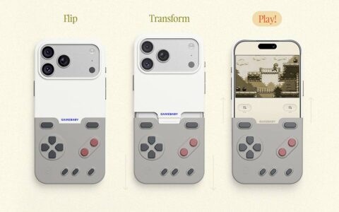iPhone 17 Pro Max 秒变 Game Boy 掌机！ Bitmo Lab 新款 GameBaby 壳进化曝光，分离式 D-pad 超香