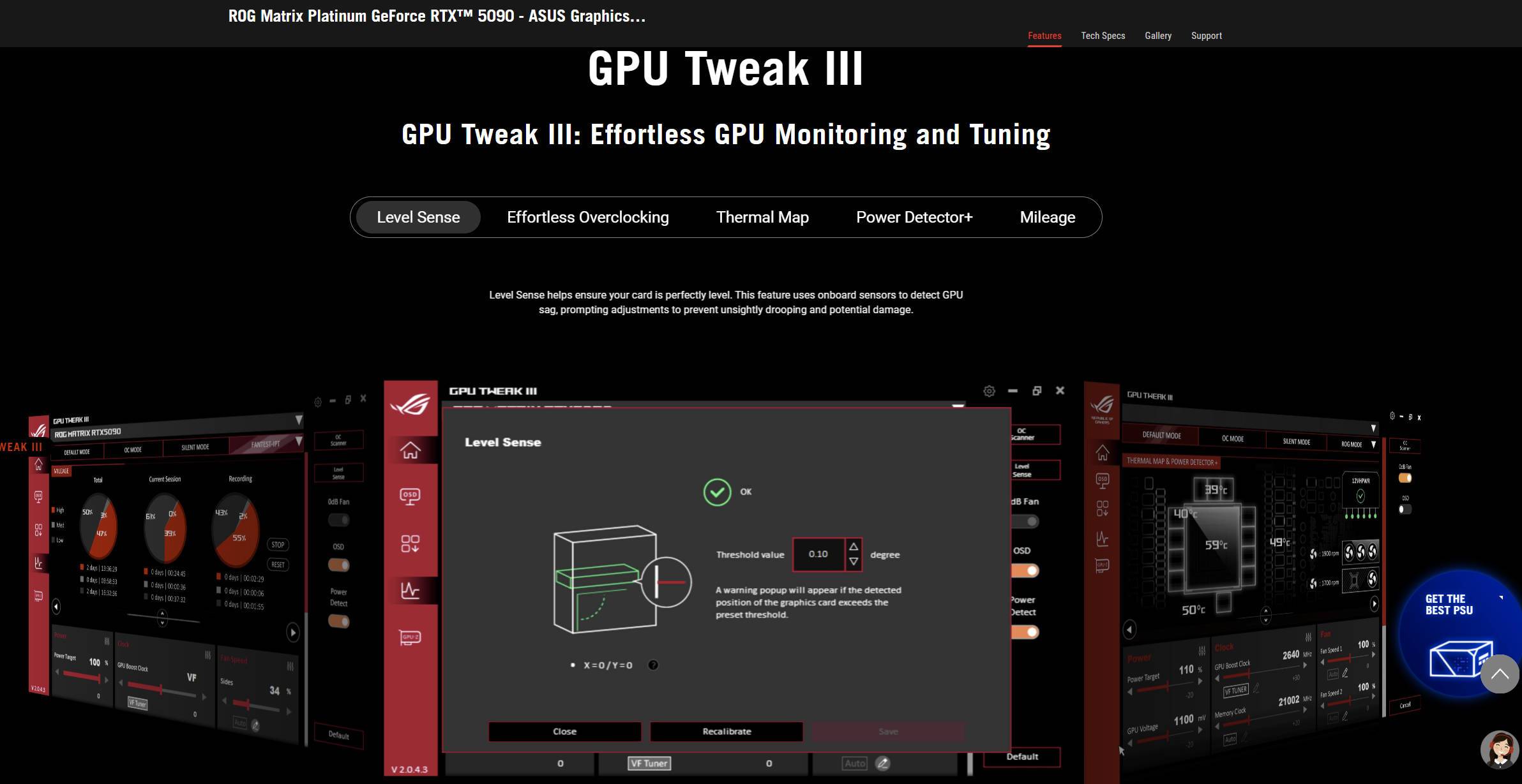 华硕 ROG MATRIX PLATINUM RTX 5090 产品页面已上线!
