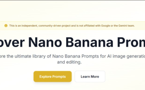 Nano Banana Prompt Gallery：收集数百个 Nano Banana 优质提示词免费网站