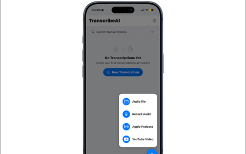 TranscribeAI 语音转文字 App 终身限免，支持录音、影片、Podcast 多国翻译与 AI 摘要