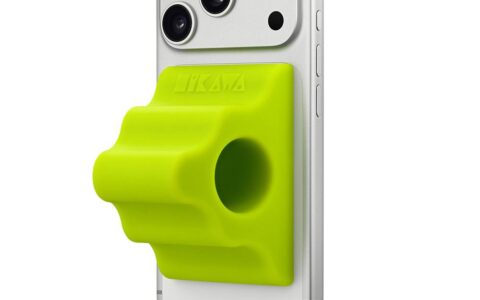 握手机不用再出力了，Apple 携手 Hikawa 推出 iPhone 辅助握把配件 Hikawa Phone Grip&Stand