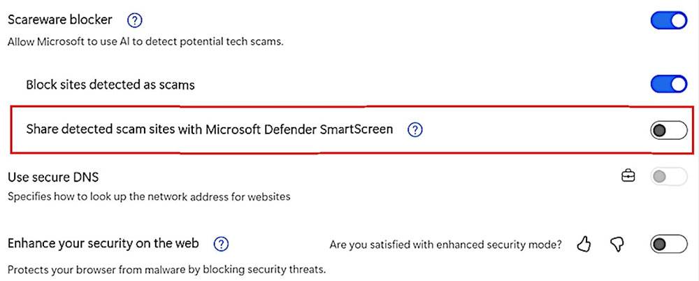 微软正在为 Microsoft Edge 浏览器导入新的恐吓软件传感器 - 