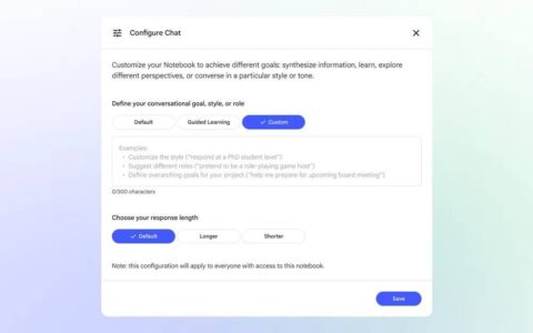 NotebookLM 现在变得更强大了！ 导入最新 Gemini 模型、可自订 AI 的角色