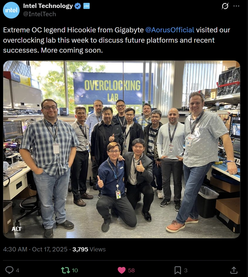 热爱超频的 INTEL！