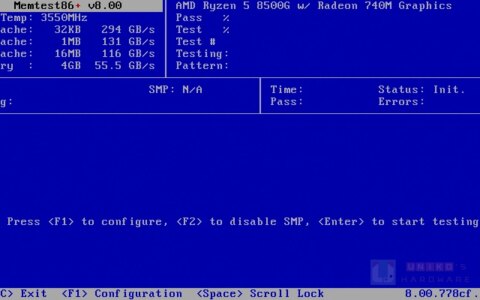 Memtest86+ V8.00 – 免费内存测试软件
