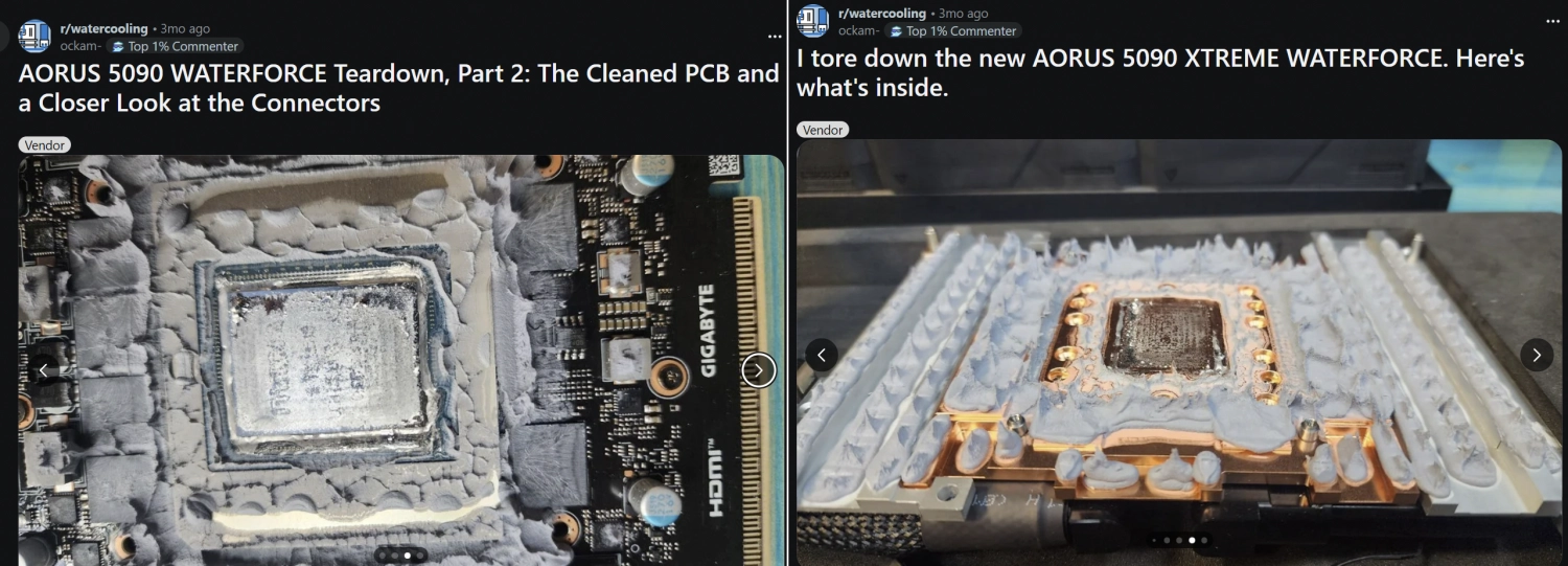 RTX 50 上的液金应用情况！