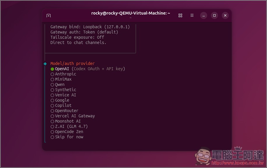 教你如何在虛擬機上安裝 Moltbot（Clawdbot）個人 AI 助手，Windows、Mac 都能裝 - 電腦王阿達