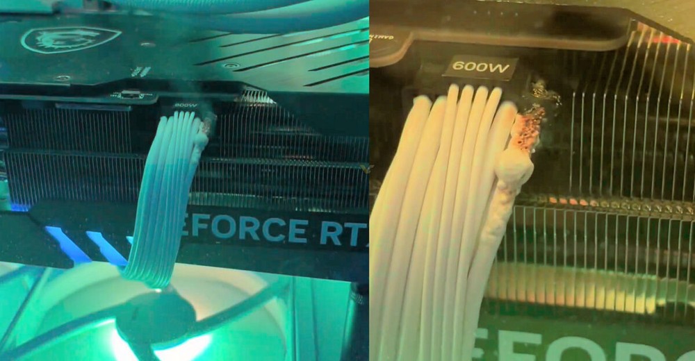 国外女实况主拍下「RTX 4090 的 16-pin 冒烟熔化」视频，直播玩《漫威争锋》烧起来 - 